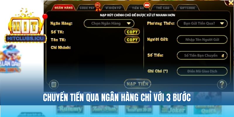 Rút tiền về ngân hàng các bước đơn giản